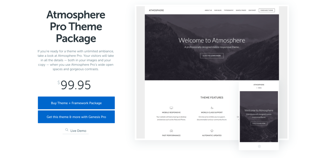 Atmosphere Pro Theme by StudioPress